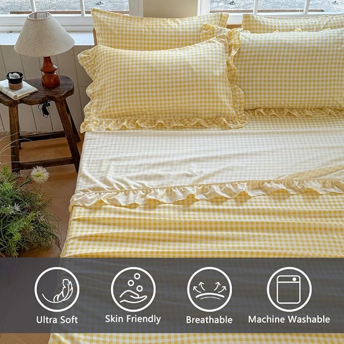 Microfiber Bed Sheet Set - King - 4 Piece