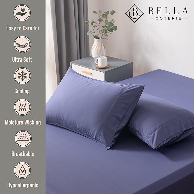Bamboo Cooling Pillowcase Set - King - 2 Piece