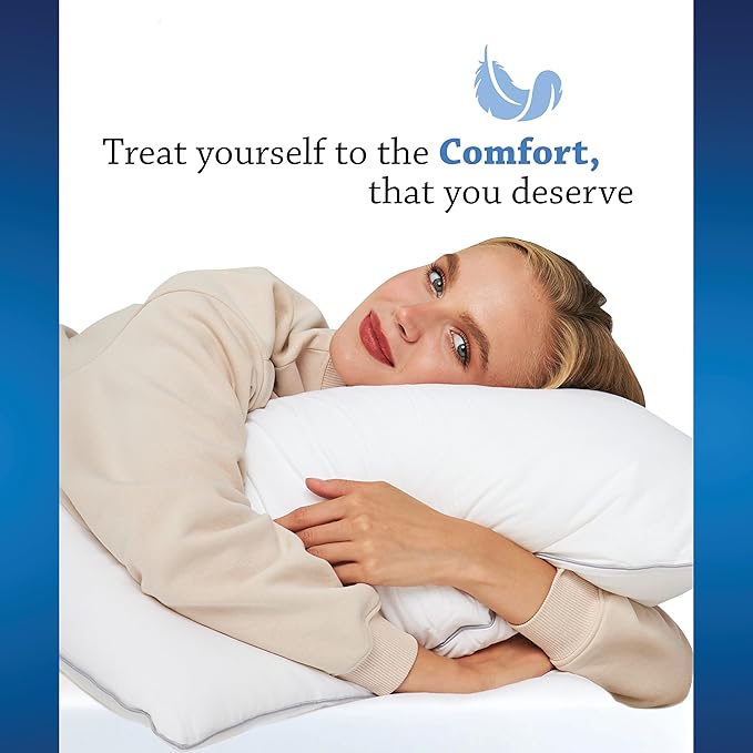 Down Alternative Bed Pillow - Queen - 20 x 28 in - 2 Piece