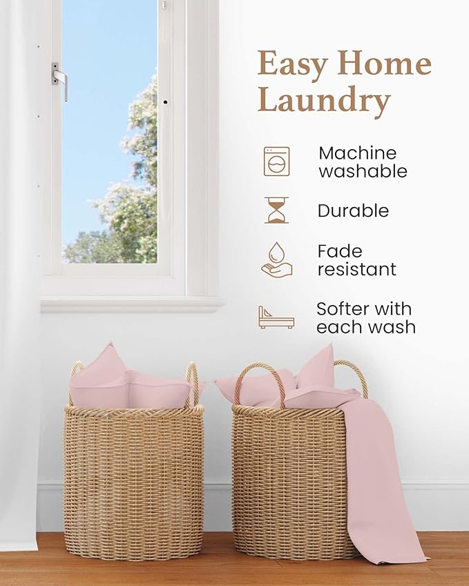 100% Cotton Bed Sheet Set - California King - 4 Piece