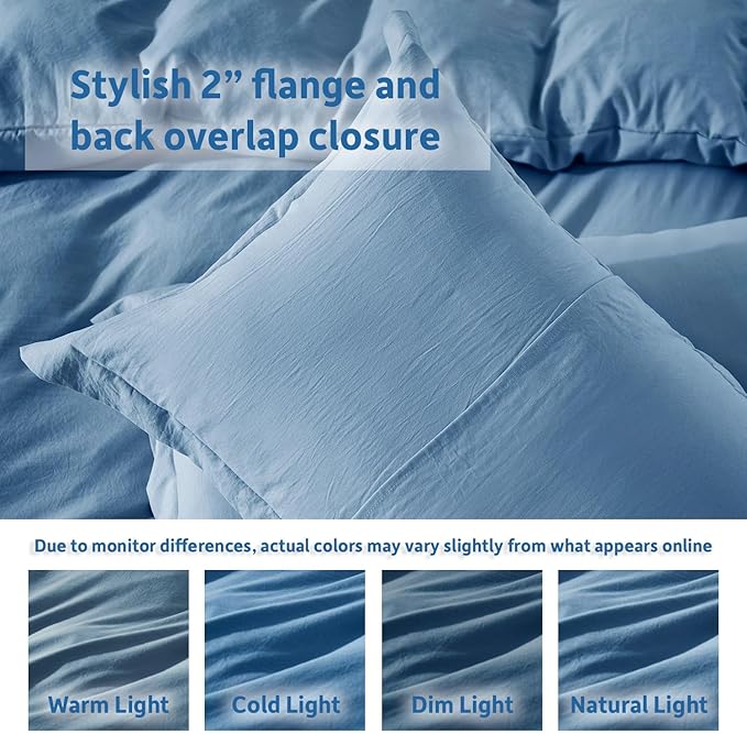 Duvet Cover Set - Full - 80 x 90 in - 3 Piece