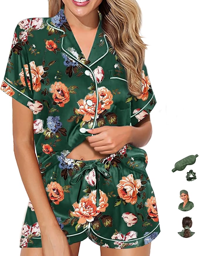 Satin Pajama Set - 2 Piece
