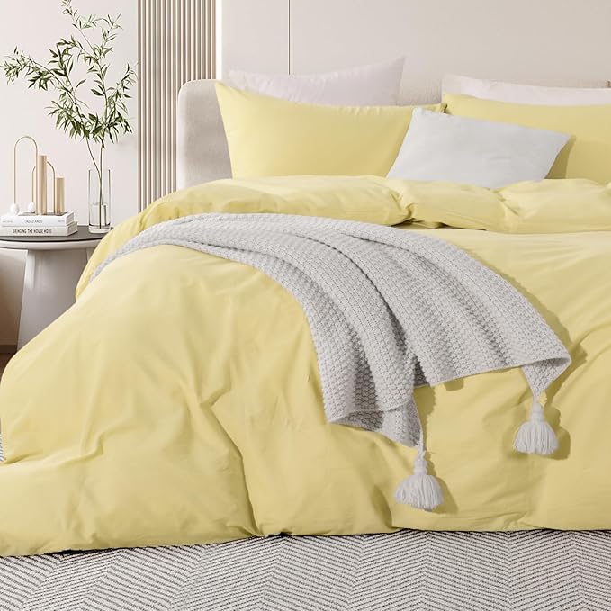 Linen Duvet Cover Set - Queen - 3 Piece