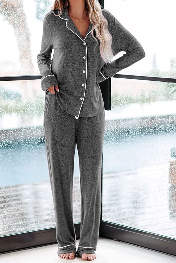 Women's Pajama Set - Long Sleeve - 2 Piece