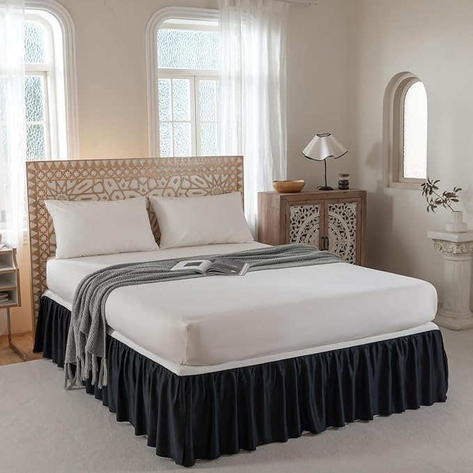 Bamboo Bed Skirt - King - 14 in Drop