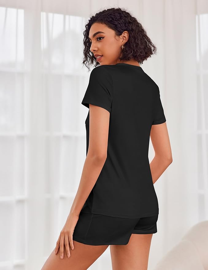 Women's Pajama Set - Short Sleeve - 2 Piece