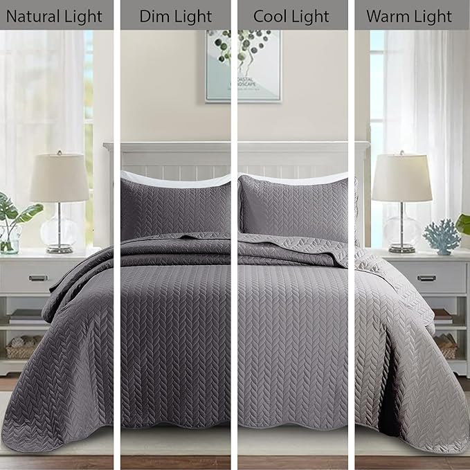 Microfiber Quilt Set - King - 8 Pack