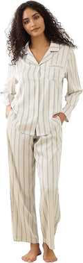 Satin Pajama Set - Long Sleeve - 2 Piece