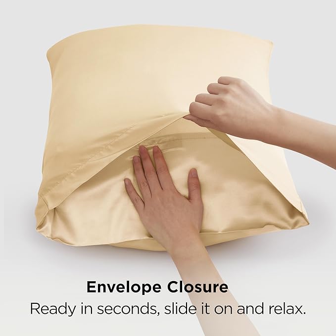 Satin Pillowcase Set - King - 20 x 36 in - 2 Piece