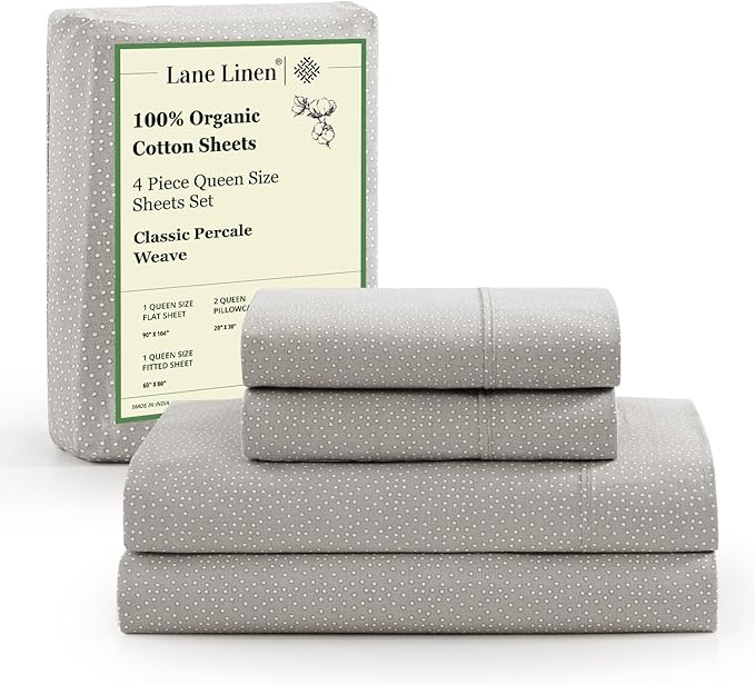 Linen Bed Sheet Set - Queen - 15 in Deep Pocket - 4 Piece