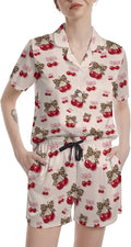 Women's Pajama Set - Short Sleeve - 2 Piece