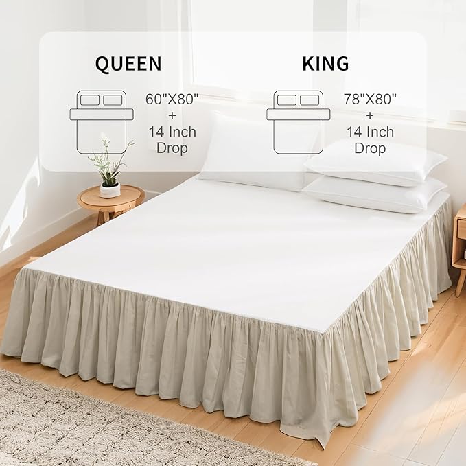 Linen Bed Skirt - Queen