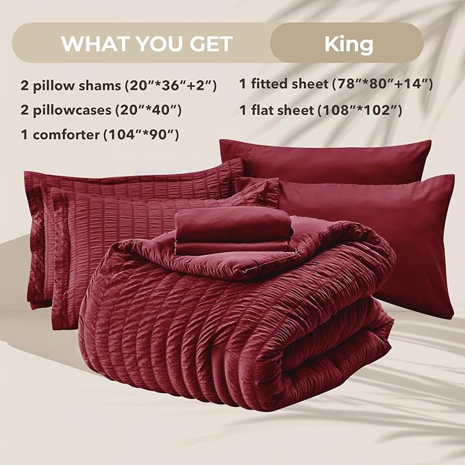 Comforter Set - King - 7 Piece