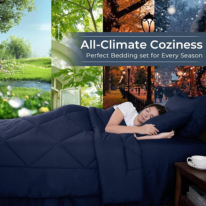 Comforter Set - Queen - 7 Piece