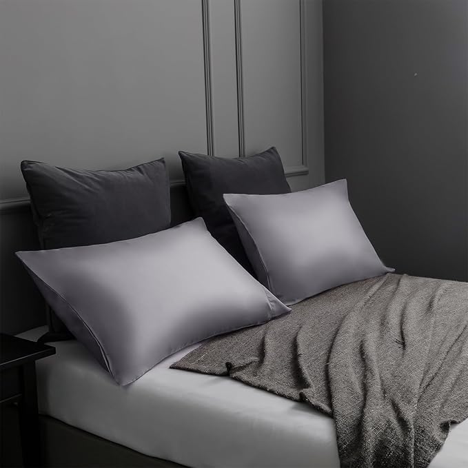 Bamboo Cooling Pillowcase Set - Queen - 20 x 30 in - 2 Pack - 2 Piece