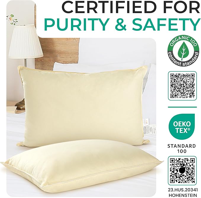 Bed Pillow - King - 20 x 36 in - 2 Piece