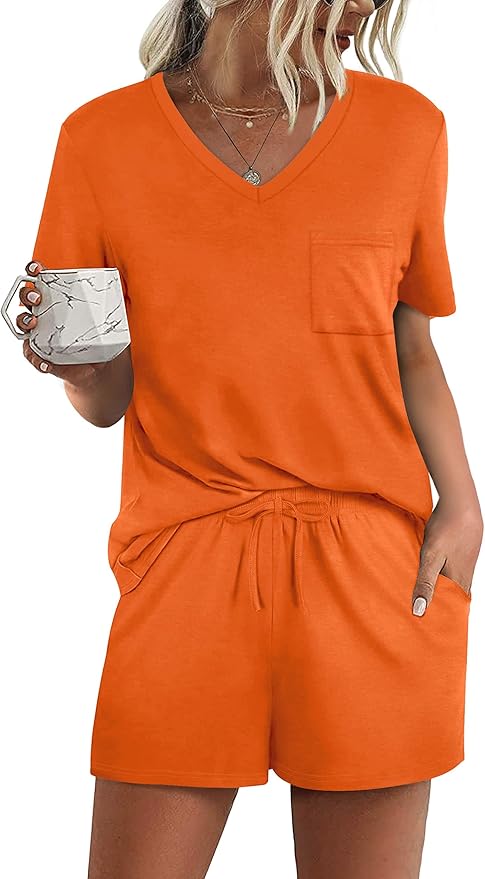 Women's Pajama Set - Short Sleeve - 2 Piece