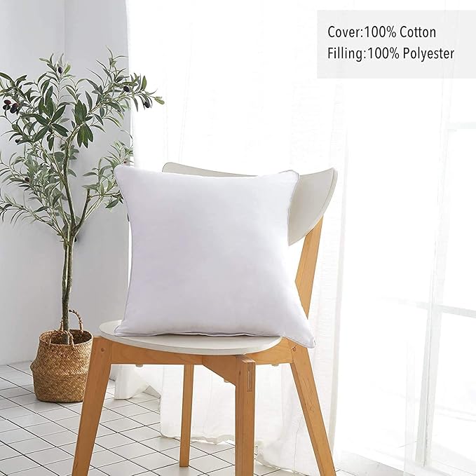 100% Cotton Pillow Insert - 2 Piece
