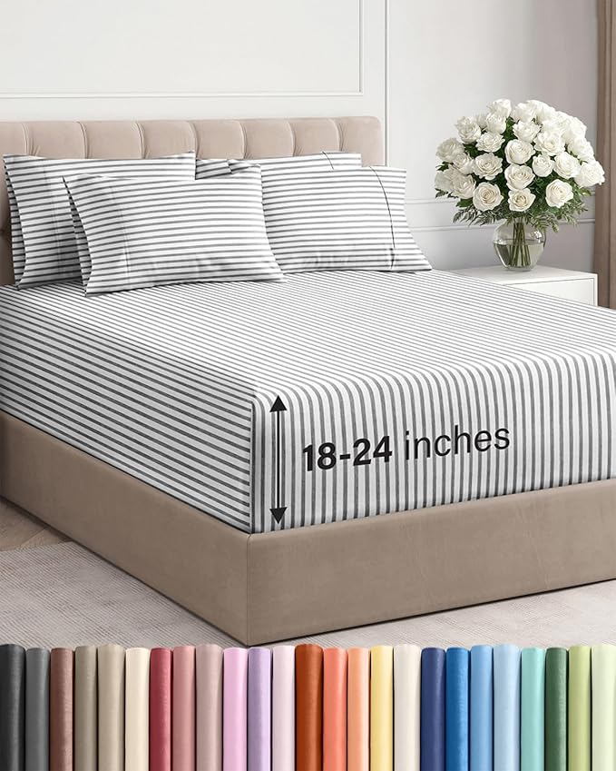 Cooling Bed Sheet Set - King - 6 Piece