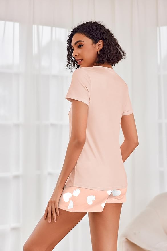 Women's Pajama Set - Short Sleeve - 2 Piece
