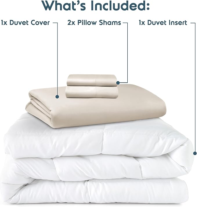 Down Alternative Duvet Cover Set - Full - 4 Piece