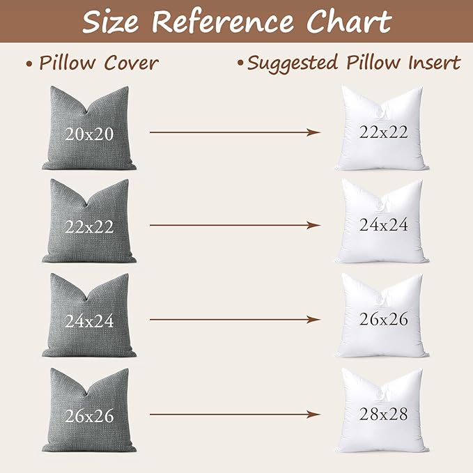 100% Cotton Pillow Insert - 2 Piece