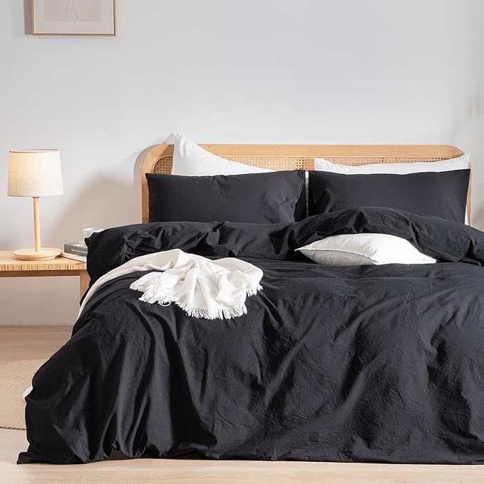Linen Duvet Cover Set - Full - 3 Piece