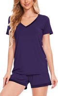 Bamboo Shorts Pajama Set - Short Sleeve - 2 Piece