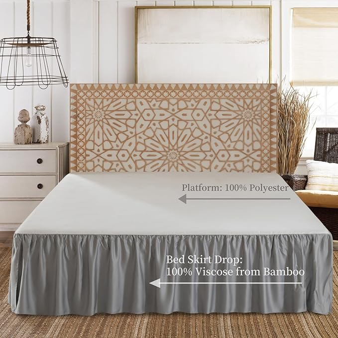 Bamboo Bed Skirt - Queen - 14 in Drop