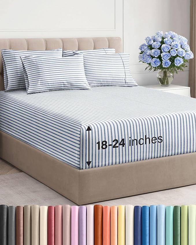 Cooling Bed Sheet Set - Full - 6 Piece