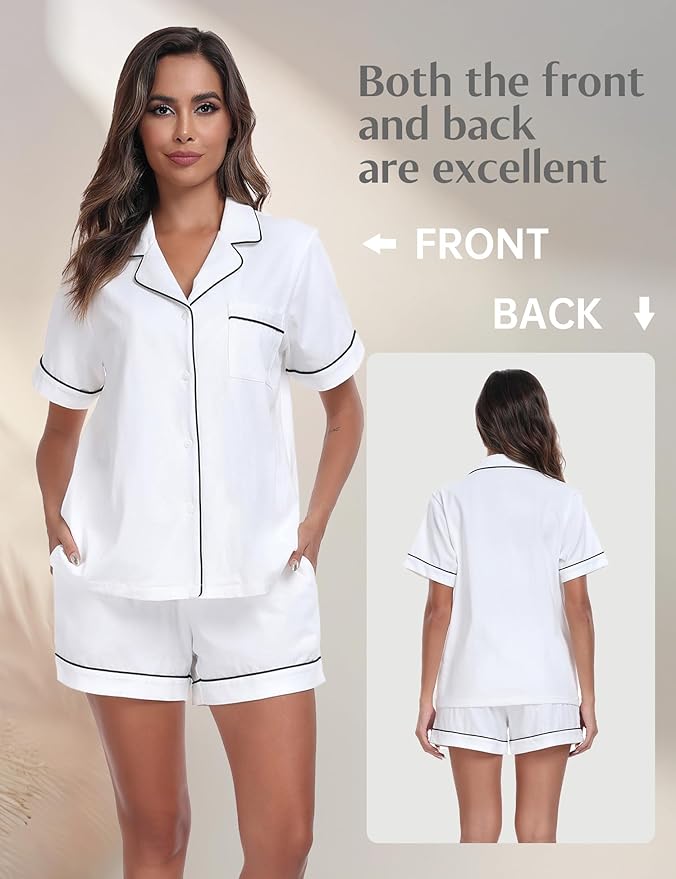 Women's Pajama Set - Short Sleeve - 2 Piece