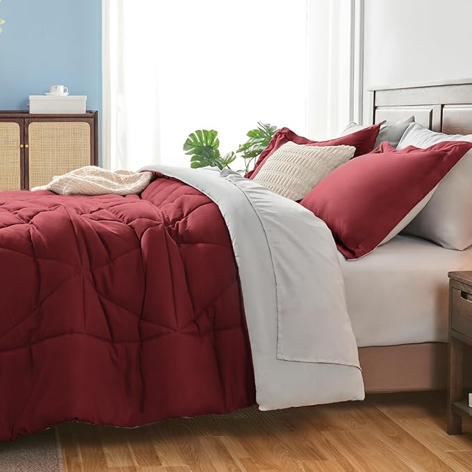 Microfiber Comforter Set - Queen - 7 Piece
