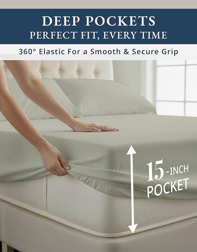 Linen Cooling Bed Sheet Set - Twin