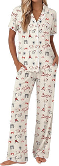 Women's Pajama Set - Short Sleeve - 2 Piece