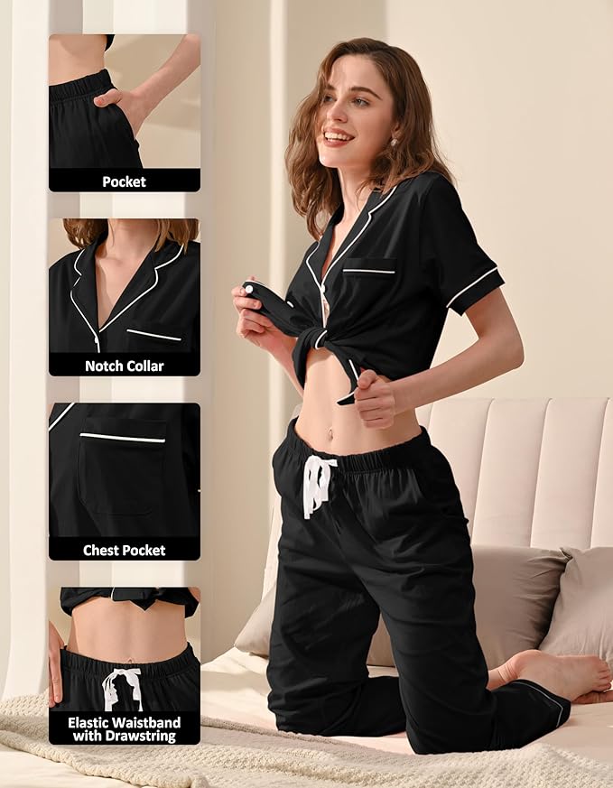 Women's 100% Cotton Pajama Set - 2 Piece