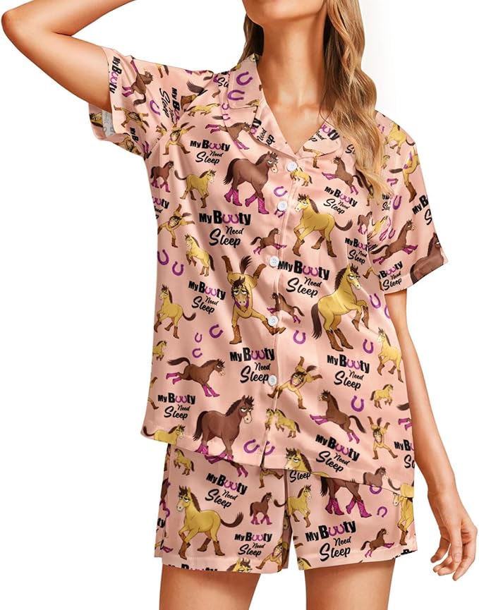 Women's Pajama Set - Short Sleeve - 2 Piece