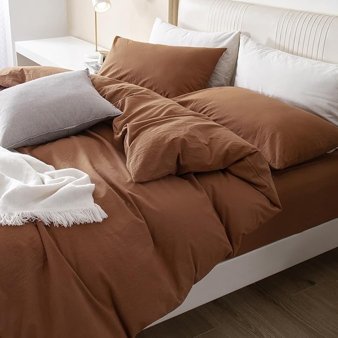 Linen Duvet Cover Set - King - 104 x 90 in - 3 Piece
