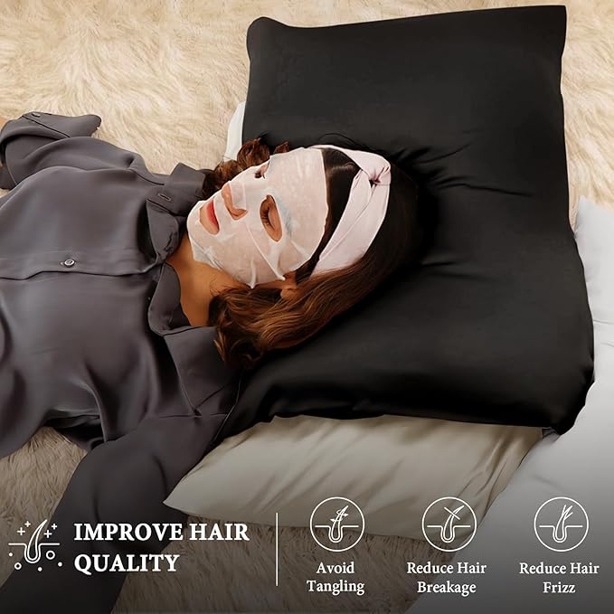 Satin Cooling Bed Pillow - Queen