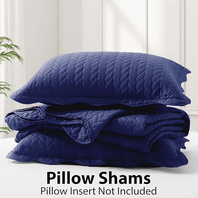 Microfiber Quilt Set - King - 3 Piece