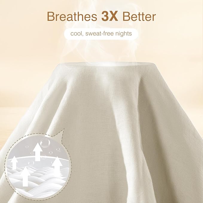 Linen Duvet Cover Set - King - 3 Piece