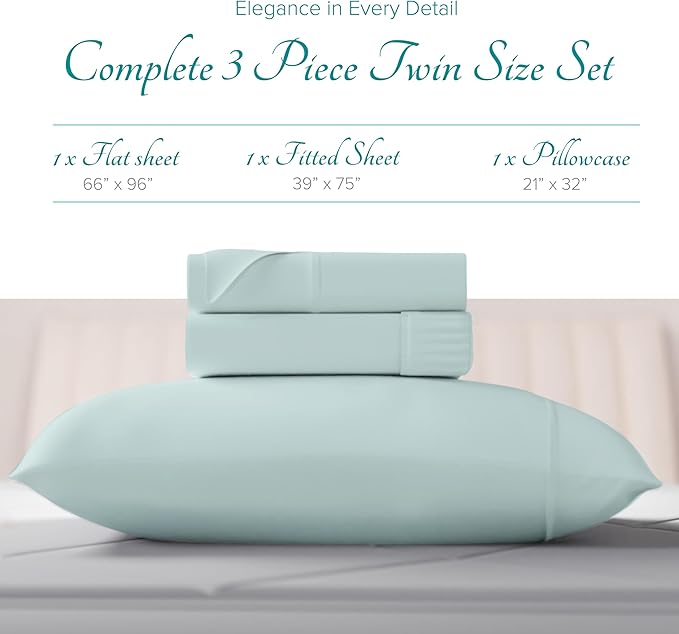 Linen Cooling Bed Sheet Set - Twin - 3 Piece