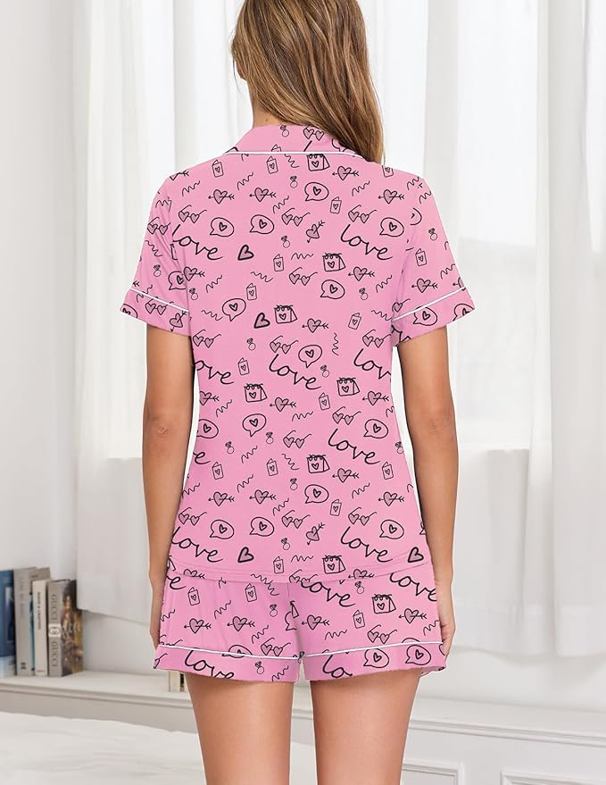 Pajama Set - Short Sleeve - 2 Piece