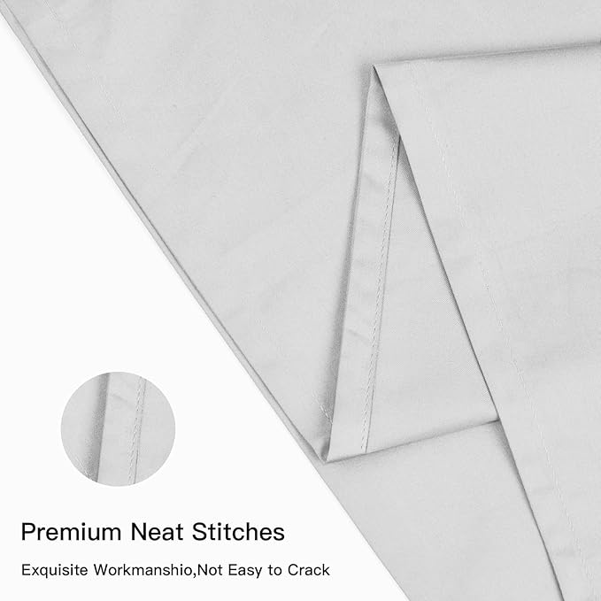 100% Cotton Pillowcase Set - King - 20 x 36 in - 2 Piece