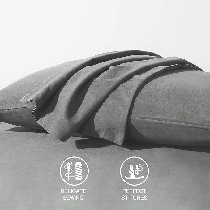Microfiber Pillowcase Set - King - 20 x 36 in - 2 Pack - 2 Piece