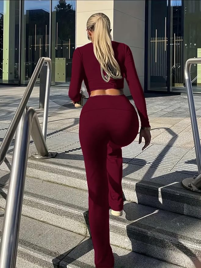 Women's Pants Pajama Set - Long Sleeve - 2 Piece