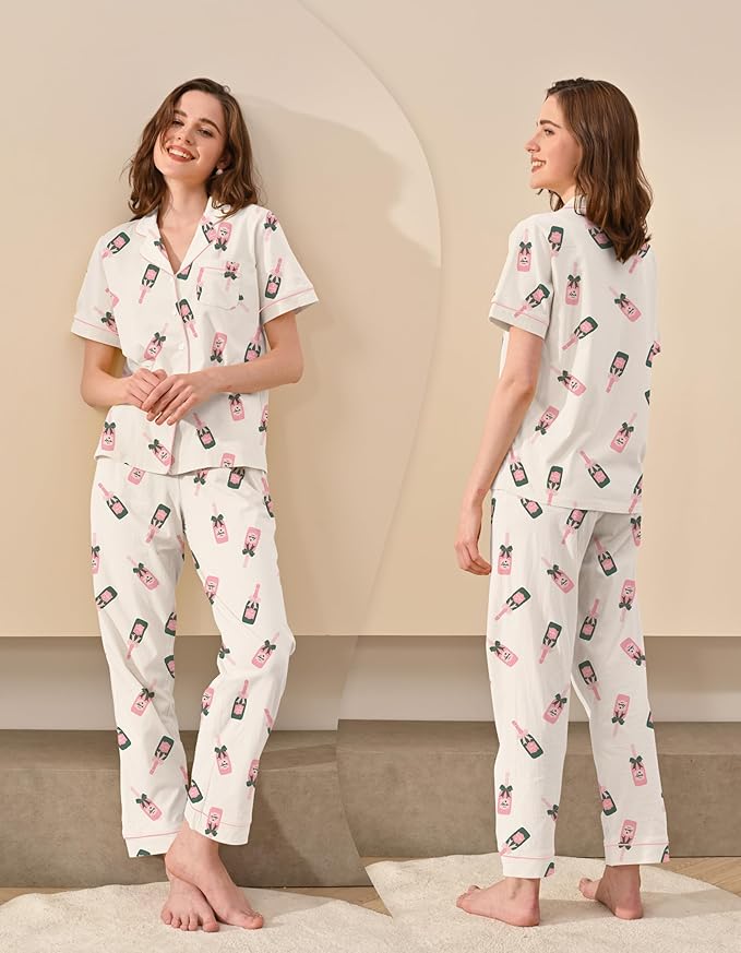 Women's 100% Cotton Pajama Set - 2 Piece