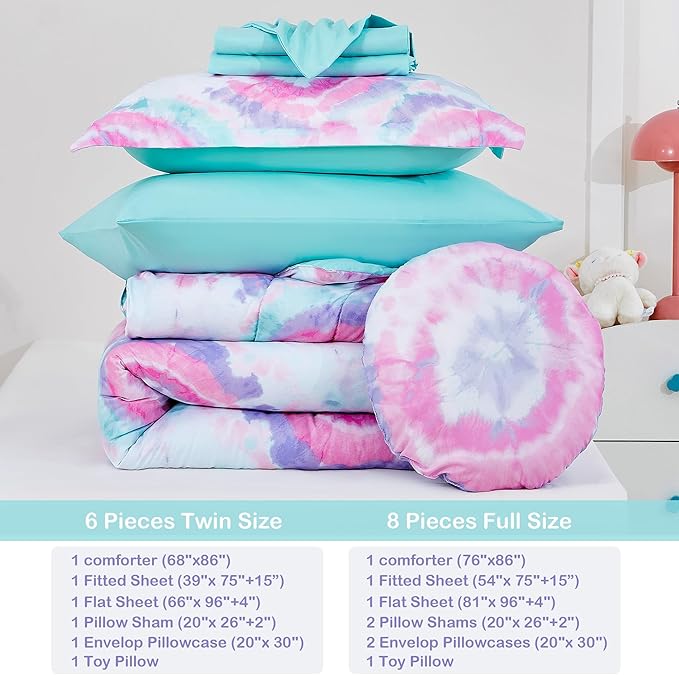 Microfiber Comforter Set - Twin - 6 Piece