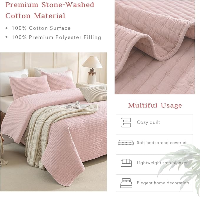 Quilt Set - California King - 3 Piece