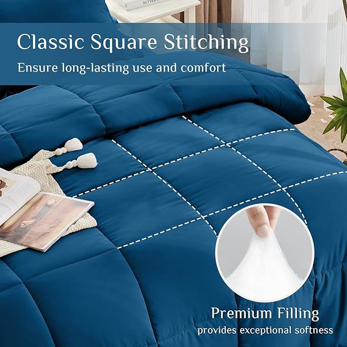 Down Alternative Comforter Set - California King - 7 Piece