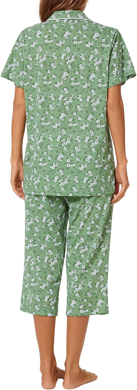 Capri Pajama Set - Short Sleeve - 2 Piece
